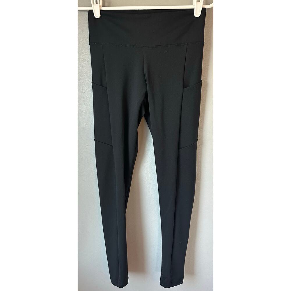 TOMMY JOHN Womens Go Anywhere Pocket Leggings Stretch Nylon Black Size M